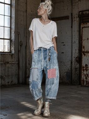 CRAM slouchy barrel jeans
